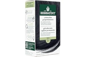 Herbatint Coloración Gel Permanente para Cabello 1N Negro - 170 ml | Sin Amoniaco, 100% Cobertura de Canas | para Pieles Sensibles, con 8 Extractos Naturales Bio