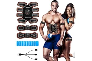 Deenor ABS Trainer Muscle Stimulator, EMS Muscle Stimulator, Electric Abdominal Muscle Toner, 10 Modes & 20 Intensities For Abdominal/Arm/Leg/Hip Training