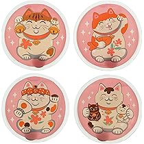 COM-FOUR® 4x Scaldamani Riutilizzabili - Scaldamani Con Motivo A Stella - Cuscinetto Termico Per Le Giornate Fredde E In Viaggio - Cuscino Anti-attorcigliamento (04 Pezzi - Look Usato Di Poppa