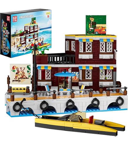 Mould King Wild West Saloon Bausatz - 1234 Teile, Architektur-Modell Für Erwachsene & Jugendliche Ab 14