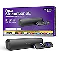 Roku Streambar SE | 2-in-1 TV Soundbar with Built-in 4K/HD/HDR Streaming, Premium Speakers, & Enhanced Speech Clarity for Crisp, Clear Dialogue - Quick Guided Simple Setup
