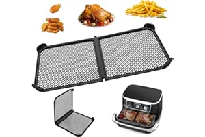 YSWOVUO Silikon Spritzschutz, Spritzschutz Kompatibel mit Ninja Foodi Flexdrawer 10,4 L Heißluftfritteuse AF500EU, Heißluftfritteuse Zubehör Effektiver Fettspritzschutz Hitzebeständig bis 240℃ (Faltbar)