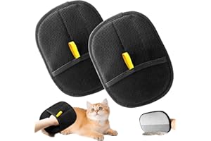MPXEAVG 2 Pezzi Guanto peli Gatto, Togli peli Animali, Guanto Rimozione peli Animali, Guanto peli Cane Riutilizzabili per Tappeti, Divani, Vestiti