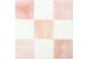 Smart Tiles Självhäftande Kakel, Schackmönster Rosa & Vit, 19,69x19,69 cm