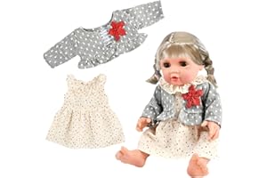 LQTSLFM Vestiti Bambole per 40-45 cm Bambola Set Vestiti Bambolotto Compatibile con Baby Born, Baby Annabell Regali per Bambini Ragazze (B)