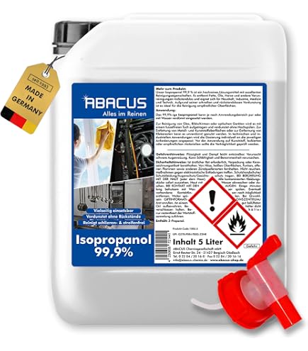 Isopropylalkohol 99,9 Antiviron Isopropanol 5 L – 99,9 % IPA, 2-Propanol – Vielseitiger Reinigungsalkohol & Entfetter Für Elektronik, Glas & Mehr Isopropylalkohol 99,9 Antiviron Isopropanol 5 L – 99,9 % IPA, 2-Propanol – Vielseitiger Reinigungsalkohol & Entfetter Für Elektronik, Glas & Mehr