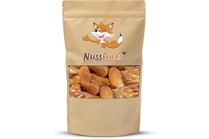 NUSSFUCHS Ginger Pieces Spicy 1 kg - Dried Aromatic Ginger Pieces without Sugar - Unsugared Unsulphured - 100% Ginger Natural Ginger Pieces Diced without GMO - (1 kg)