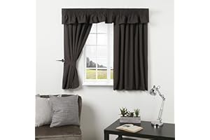 TREND CURTAINS Caravan Curtain Dark Grey Curtains Perfect for Caravan Motorhome campervans (44" Width x 38" Drop)