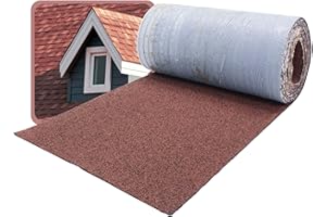 DAPRONA 5m Bardeaux faîtage autocollants rouge 32cm, 1,6m² abris jardin