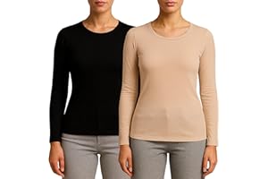 VALKO INDUSTRY Valko Camiseta Termica Mujer Manga Larga – Camiseta Interior Suave y Elástica con Interior Afelpado – Ropa Termica Mujer Invierno