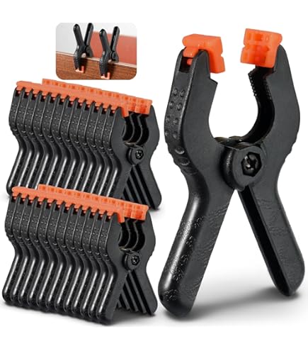 Morsetti A Molla Connex 90mm - Confezione Da 4 Pezzi In Plastica - Foto 2