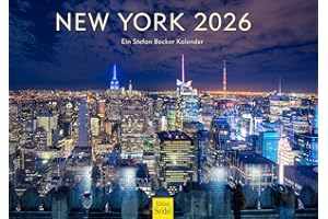 ‎EDITION SEIDEL Edition Seidel Premium Kalender New York 2026 Format DIN A3 Wandkalender USA Manhattan Time Square Metropole Skyline Stefan Becker