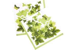 ZELTEN 20 Count Paper Napkins Vintage Floral Pattern,Printting Peony Birds Decorative Decoupage Dinner Tea Party Shower Serviettes, Ivy