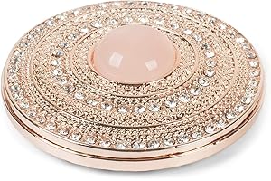 styleBREAKER Damen Magnet Schmuck Brosche rund mit Strass und großer Perle, für Schals, Tücher oder Ponchos, Anhänger 05050082