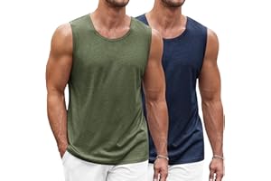 COOFANDY Herren Tank Top Ärmelloses Shirt Leicht Fitness Muskelshirt Schnelltrocknendes Gym Achselshirt Sleeveless Funktionsshirt für Männer