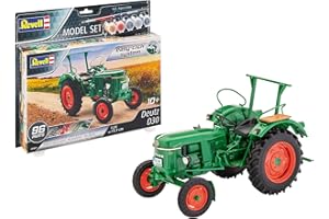 Revell Model Set- Revell EasyClick System Model Set 67821 Maquette de Tracteur Deutz D30, échelle 1/24, Vert, 1/72