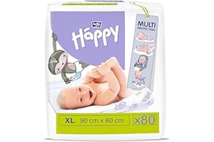 BELLA BABY HAPPY Bella bambino felice fasciatoi 90 x 60 cm, 4-Pack (4 x 10 pezzi)