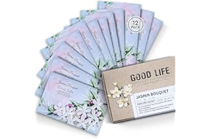 Good Life Jasminblüten Schrankduft | Entwickelt in Neuseeland | 12 Duftsäckchen