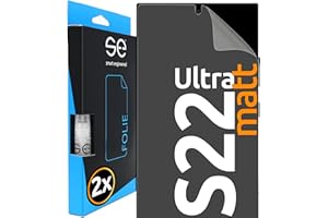 SMART ENGINEERED se® folia ochronna 3D z powłoką antyrefleksyjną do Samsung Galaxy S22 Ultra, samoregeneracyjna, 100% kompatybilna z odciskami palców i FaceID, łatwa instalacja bez pęcherzyków powietrza, ultra