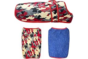 JoyDaog polyester Ultra Soft Warm Dog Jacket for Winter Top Notch Material Size Medium 18 Inch, Red