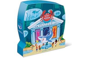 Crocodile Creek-Day at Aquarium-Piece Rompecabezas de Piso, Color Azul/Verde/Naranja/Rojo/Rosa, 18" x 24" (Bertoy 4063-3)