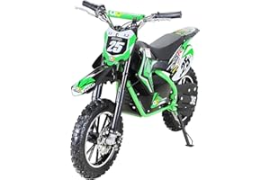 ‎ACTIONBIKES MOTORS Actionbikes Motors Kinder Elektro Crossbike Gepard | 𝟱𝟬𝟬 Watt Motor bis 𝟐𝟒 km/h - Motorrad - Pocket Bike - Dirt Bike - Motocross - Pocketbike - Motorsport - Dirtbike - Enduro ab 8 Jahren (Grün)