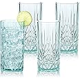 BELLAFORTE Shatterproof Tritan Plastic Drinking Glasses, Set of 4, 18oz- Myrtle Beach Tall Tumbler - Unbreakable Plastic Glasses for Indoor & Outdoor Use - BPA Free - Dishwasher Safe - Teal