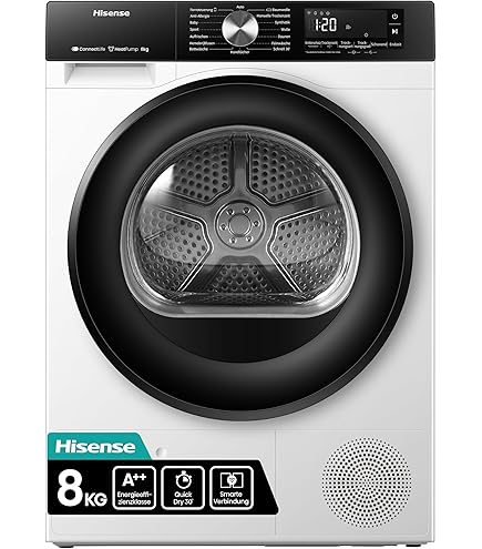 PKM Wärmepumpentrockner 9kg A+++ - 15 Programme Mit Trommelbeleuchtung