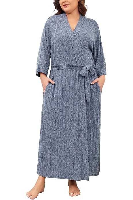 Vestaglia Da Casa Donna Accappatoio Donna Taglia Grande Maglia