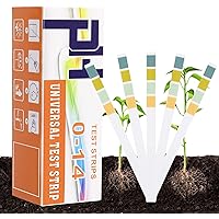 Buluri pH Bodentest, 150pcs Boden pH wert Teststreifen, 0-14 pH Pflanze Tester für Boden, Boden pH Tester für In…