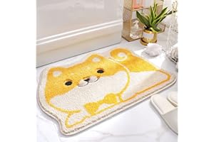Molesun Linda Alfombra de baño, alfombras de baño Extra Suaves y absorbentes, Lavable a máquina, Alfombra Antideslizante para bañera, Ducha y baño, 47x70cm