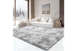 ARNTY Tappeto Salotto, Tappeto Camera da Letto Grande Moderno Peloso Morbido Lavabile Rettangolare Tappeto Scendiletto