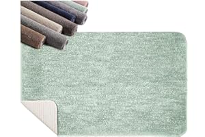 SH SCHEFFLER-HOME LIVE HOMESTYLE SCHEFFLER-Home Alfombra de baño 50x80 Antideslizante/Alfombra bañera como Accesorios de baño/Antideslizante y Lavable/Alfombrilla baño y Alfombra bañera Antideslizante en Verde Menta