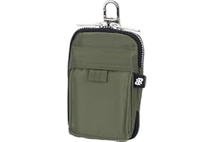 RRvane Zipper Key Case Holder and Minimalist Wallet Keychain Key Organizer Bag Portable Waist Bag for Men and Women