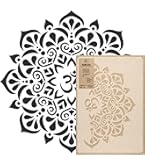 NAKLEO Stencil Di Pittura Artigianato, A5 15x21cm Cornici Art Déco Frontiere, Fai Da Te Modelli Plastica E Riutilizzabili, Arte Scrapbooking Geometrico Decorazioni Casa, Pareti Muro Legno Mobili