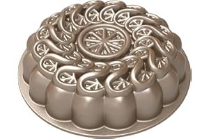 Nordic Ware Cytrusowa patelnia Twist, pojemność 8 filiżanek, toffi