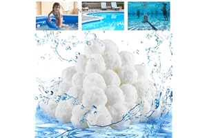 Beihre Piłki filtrujące do basenu, 1300 g, kulki filtrujące do instalacji piaskowych, zastępują 46 kg piasku filtrującego, nadają się do basenów, instalacji filtrujących, akwarium i czyszczenia basenu