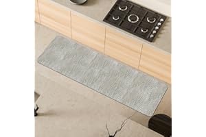 Comart - Dywan kuchenny Nancy - Antypoślizgowy - Można prać w pralce - Nowoczesny chodnik szenilowy - Bieżnik do przedpokoju i kuchni - Miękki i trwały - Wyprodukowano we Włoszech - Perła - 50 x 170