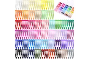 Funtopia Pinzas Pelo Niña，150pcs Piezas Horquillas Pelo Niña Mujer Pinzas pelo Bebe Clips Accesorios para Fiestas Cumpleaños,50 Colores ganchos coloridos cabello