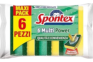 Spontex Spugna Anti Grasso Multi Power, 6 pezzi