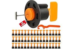 YOUR DAY MATE System poziomowania płytek, zestaw 50 sztuk, do fug o szerokości 1,5-8 mm i płytek o grubości 3-17 mm, pomoc w montażu, do płytek, alternatywa dla klinów i przekładek, pomoc w układaniu płytek