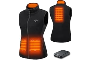 HEWINZE Fleece Heated Gilet for Women/Men - Heat Vest with Battery 5V Heated Vest Hunting