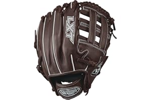 Louisville Slugger LXT Infield Softball Gloves, Left Hand, 11.75", Dark Brown/White