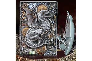 LaVenty vintage dragon dnd notebook drago carta taccuino copertina rigida a5 regali per giocatori di dungeons & dragons dnd notebook regali di compleanno per uomini