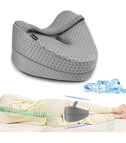 GC GLOBALCOMMERCE Oreiller Doux Jambes Aide Position Correcte Dormir Contre Mal Dos Problèmes Posturaux Relaxation Anatomique Sommeil Sciatique Femmes Grossesse Genou