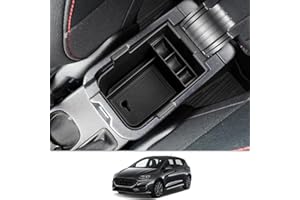 CDEFG Compatibile con Ford Puma/Fiesta MK8 ST 2017-2023 2024 Vano Portaoggetti da Bracciolo Scatola di Controllo Centrale Scatola di Organizer per AutoPuma Fiesta MK8 Accessori