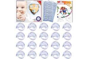 BÉBÉALIS [Pack x20] Coins De Table avec Adhésif Extra Fort - Protection Angle pour Bébé - Sécurité Domestique Enfant : Table, Bureau, Berceau - Idéal Coins & Bords de Meubles