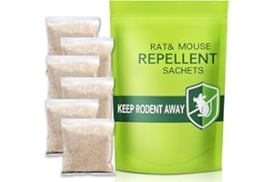 jiaonayiyi 6 Pack Peppermint Oil Rodent Repellent, Rat & Pest Repellent, Pest Control Pouches Mouse Repellent Outdoor/Indoor for Bugs, Mosquito, Roach, Ant, Mice, Spider, Ants Etc