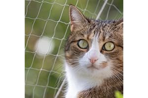 PET PRIME DIERCT Pet Prime Cat Safety Net for Balcony Window Transparent Protective Net for Cats Pet Anti-escape Net Invisibel Safety Fence Include Fixing Set (4x3m)