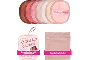 The Original MakeUp Eraser, 7-Tage-Set, entfernt sämtliches Make-up nur mit Wasser, einschließlich wasserfester Wimperntusche, Eyeliner, Foundation, Lippenstift und mehr!